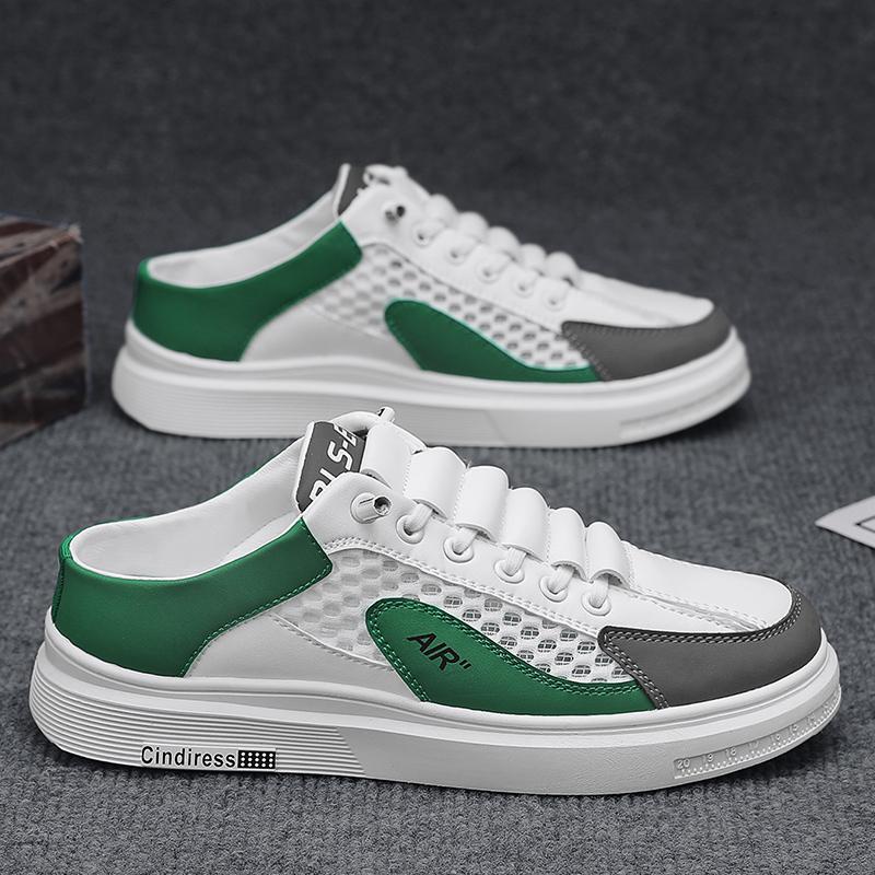 

Мужские сандалии, новые летние, нескользящие и износостойкие, спортивные и повседневные, на толстой подошве, сетчатые, с перфорацией, шлепанцы для пляжа 43