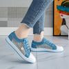 Summer Women's Hollow Denim Mesh Shoes Flat Casual Shoes Breathable Shoes Net Shoes