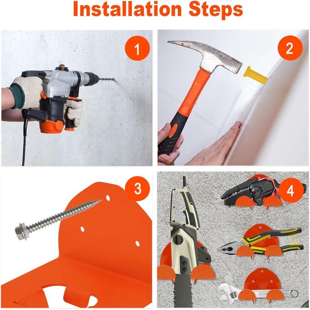 Wall Hook Holders Metal Wall Hook Hanger Stand Power Tool Storage  Tool Organization