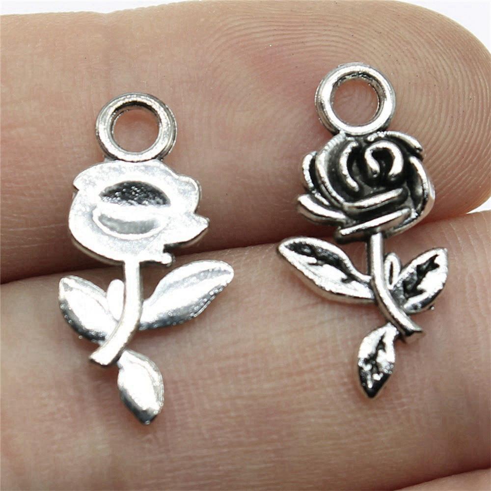 Rose Lotus Charms Pendant Boys Jewellery Bulk Cool Things