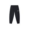 Li-Ning Li Ning Fitness Series Solid Color Logo Label Elastic Cuff Fleece Lined Thermal Sports Pants Men's Black Unisex AYKT645-1
