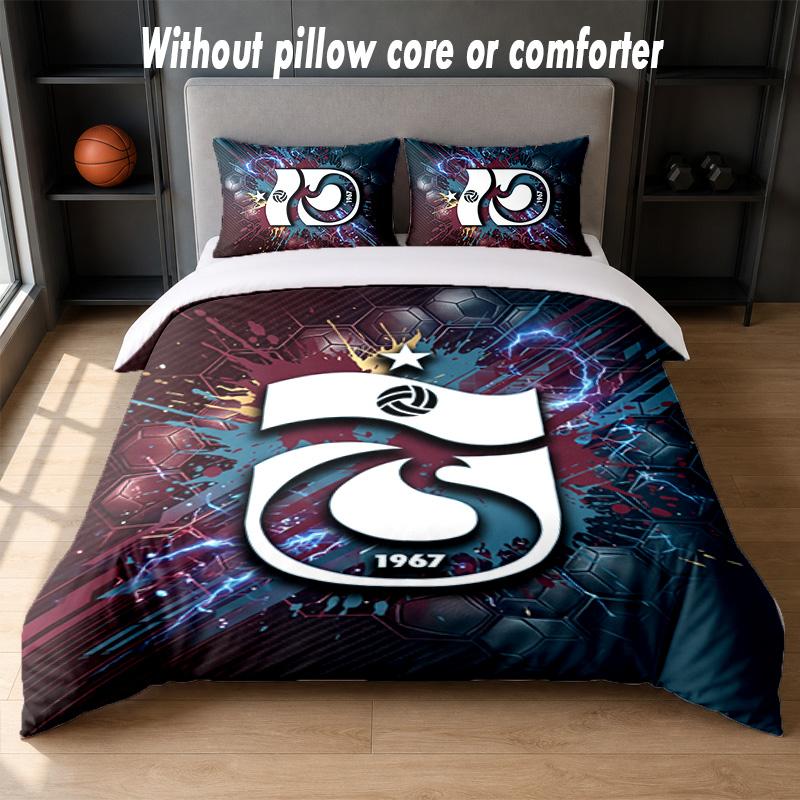 Trabzonspor FC Design Bed Bedding Set 1 Duvet Cover + 2 Pillowcases Soft Breathable Household Bed Linens
