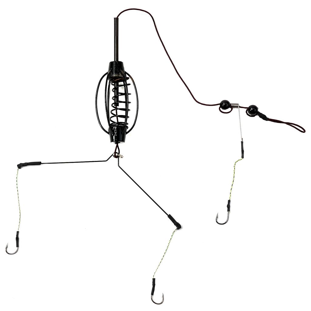 Hook Bait Cage Inline Method Feeder Cage Rig Set Coarse Carp Fishing Tool Set