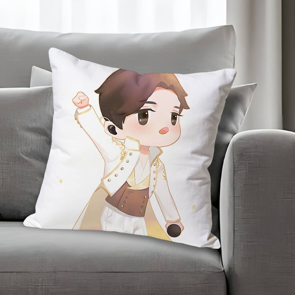 DDimash KKudaibergen Pillow Cases for Bedroom Living Room Sofa Home Decor Polyester Cushion Cover with Zipper