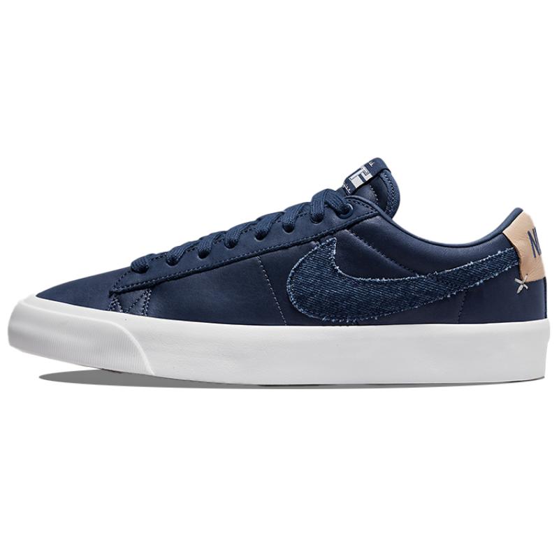 Nike Sb Zoom Blazer Low Pro Gt Denim Swoosh Skateboard Shoes DM8890-400