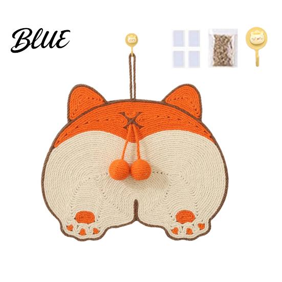 Cat Scratcher with Sticker Interactive Mat Cartoon Pad Sisal Back Glue Design Scratching Toy Tape