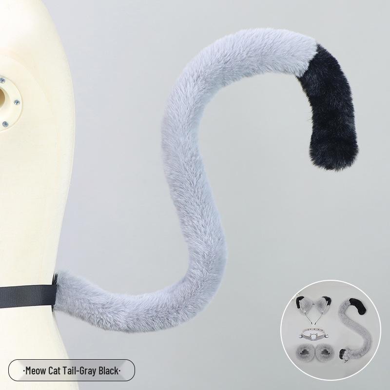 Handmade Plush Cat Girl Maid Fox Beast Ear Headband Hair Accessory