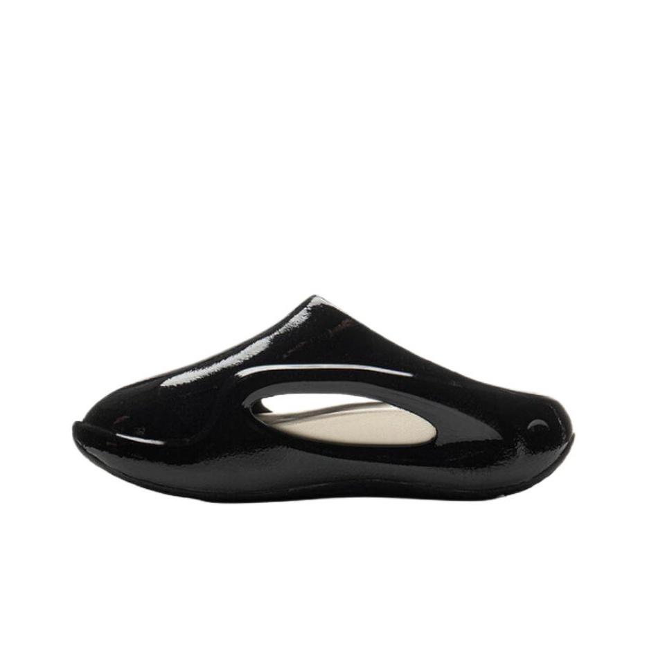 Li Ning Cloud Travel Slay 2.0 Minimalist Fashion Comfortable Trendy Anti-Wear Shock Absorbing Slide Sandals Women Footwear Black AZSV015-2