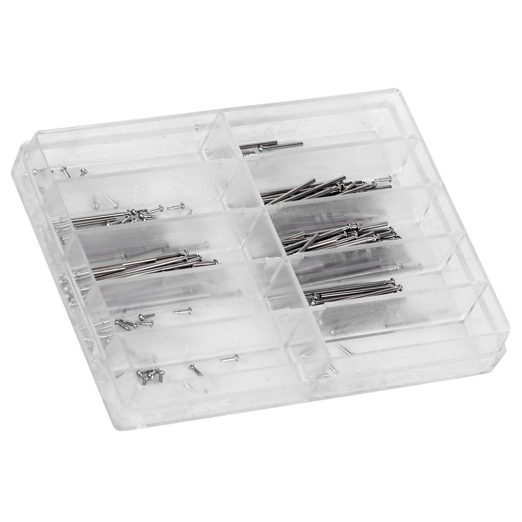 1mm Metal Spring Bar 8mm-26mm Assorted Size Watchband Strap Link Pins for Watchmakers