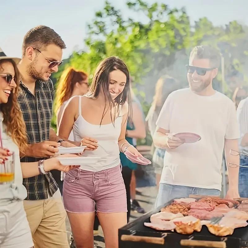 2pcs Large Non Stick Oven Liner Reble Protector Mat Heat Resistant Grill Mats 60X 40CM BBQ Grill Mat Baking Mat