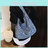 Urban Minimalist Polka Dot Leopard Print Pattern Canvas Tote Bag For Daily Use With Magnetic Closure And Interior Pockets