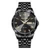 Men's Analog Quartz Watch with Day Date Display Stainless Steel Band Daily Life Water Resistance