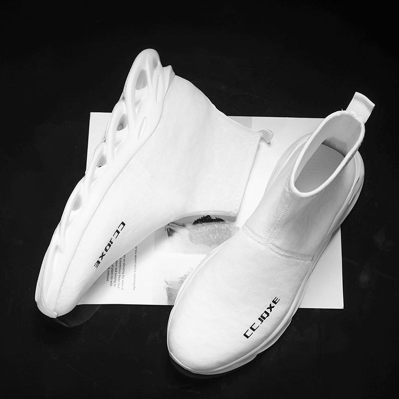 Men's Lightweight Anti Slip High Top Sports Shoes with Breathable Cushioning and Comfortable Men's Fashionable Running Shoes