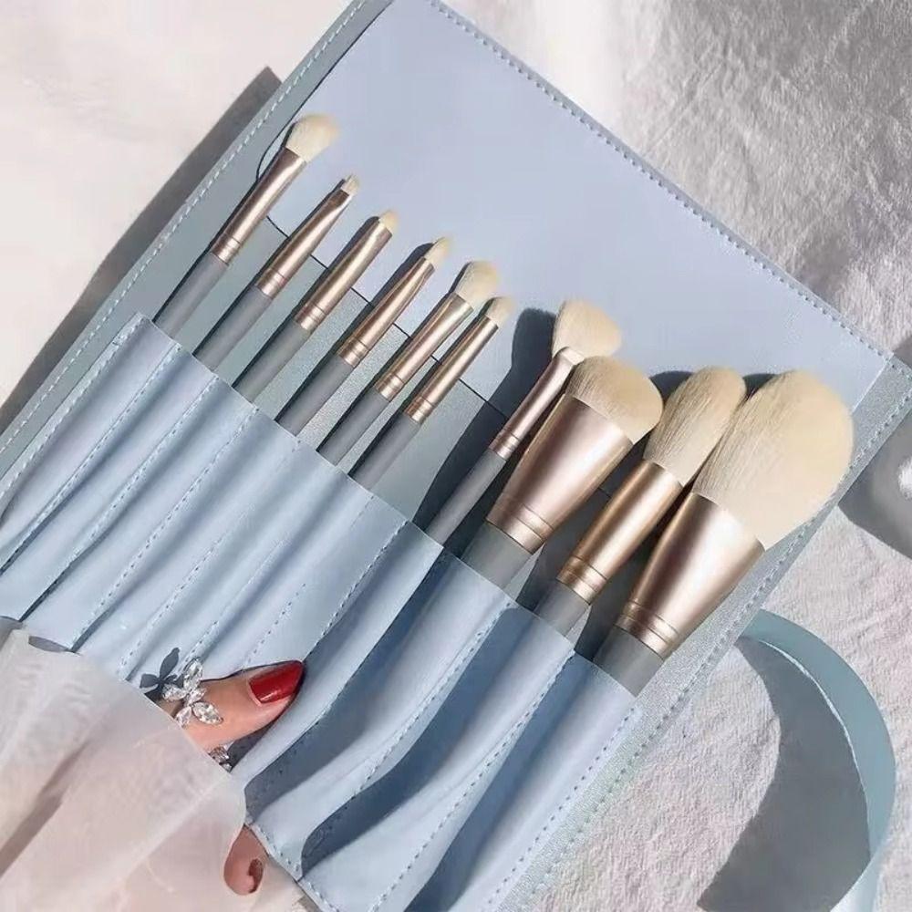 10PCS Super Soft Soft-Bristled Makeup Brushes Portable Professional Makeup Brushes  Makeup Artist