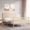 VidaXL Bed Frames with Double Headboard Solid Wood 3195001
