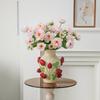 Emboss Strawberry Vase Ceramic Vase Children's Room Artifact Floral Accessories Fruit Pot Flowerpot Home Decoration Accessories