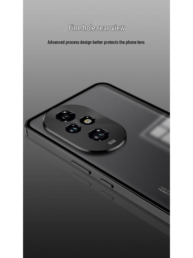 Honor 400pro Metal Frame Phone Case: Snap-Button, Frosted Back, Protective Mirror.