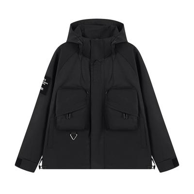 Jackets for Men and Women, Outdoor Workwear Style Jackets, Windbreakers, Hooded Japanese Style, Versatile and Wear-resistant