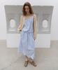 Toabe Soho Stripe Skirt (Sky Blue)