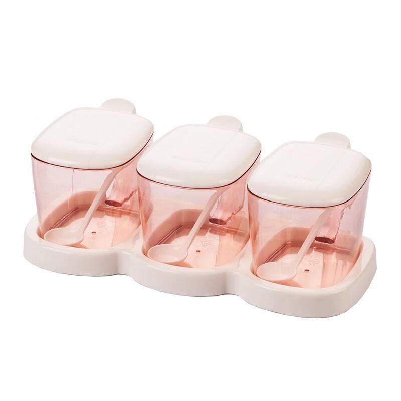 Camellia Minimalist Plastic Seasoning Jar Set
