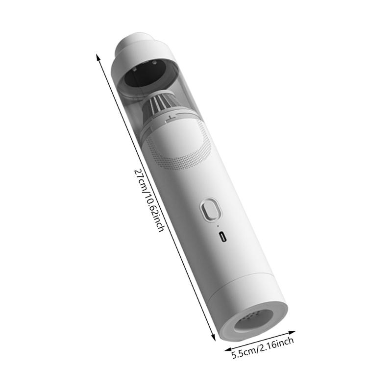 Portable Hand Vacuum for Car and Home Strong Suction Dust Cleaner USB Charging Washable HEPA Filter for Pet Hair Removal