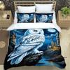 Cute Cartoon Owl Bedding Set (Duvet Cover & Pillowcases) — Perfect for Boys' and Girls' BedroomsCustomizable