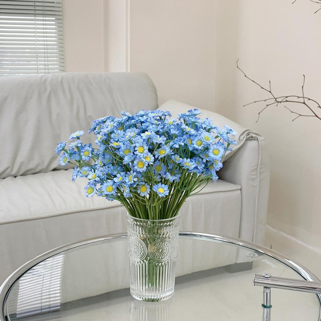 Yousheng Künstlicher Kamillenstrauß Falsche Kamillenblüten Wiederverwendbare Künstliche Kamillenblüten für Vase Heim Hochzeit Geburtstagsfeier Dekoration