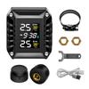 Wireless Motorcycle TPMS 2 External Sensors Motorbike Tire Pressure Monitoring Tyre Temperature Alarm System with Time Display