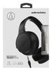 audio-technica SoundReality Portable On-Ear Headphones, Black, ATH-AR3 BK