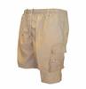 Men's Tactical Shorts Summer Casual Cargo Shorts Knee-length Multi-pockets Elastic Waist Work Hiking Overalls Short Pants