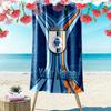 Name Custom Gallos Blancos Print Beach Towel, Large Soft Quick Dry Towel for Beach Camping Swimming