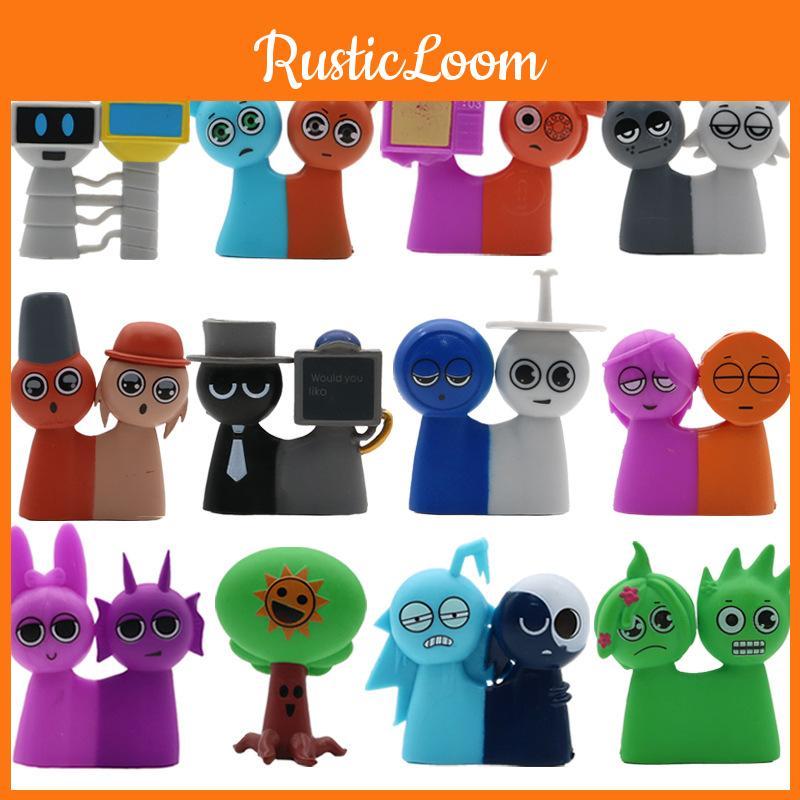 Sprunki Incredibox 12 Stück 3 Mutant Conjoined Figuren Spielpuppen Modell Peripheriegerät