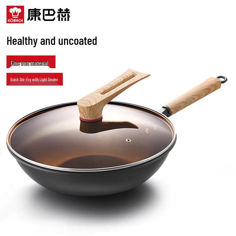 

KOBACH 32cm Fine Iron Uncoated Wok