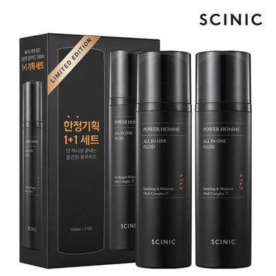 SCINIC Power Homme Soin Tout-en-Un Duo 150ml x 2 unités