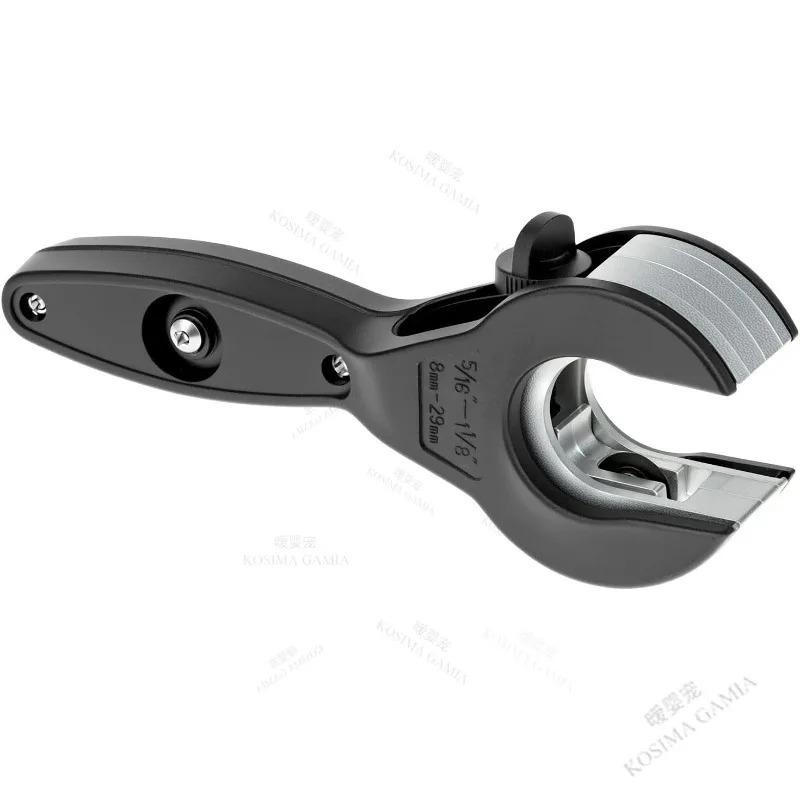 Ratchet Pipe Cutter Hand Tool Cuts Copper Aluminum Iron Stainless Steel PPR PE Pipes for Plumbing Repair and DIY Projects
