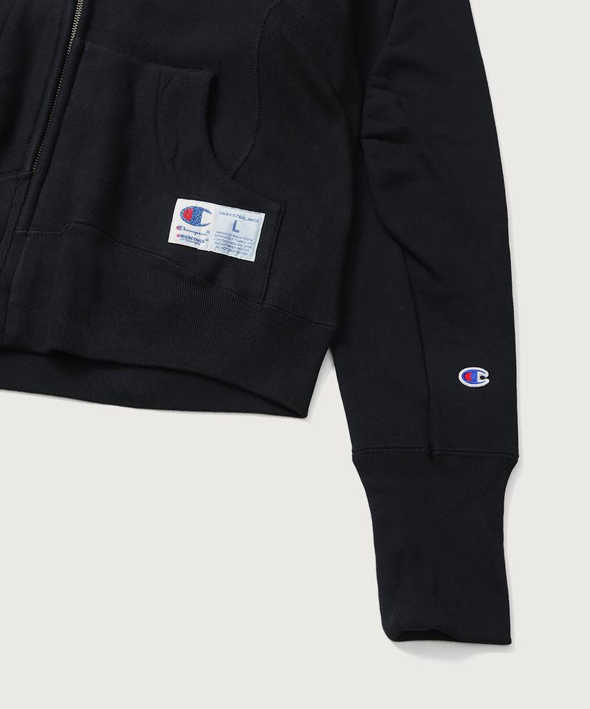 Champion X Undercover Reverse Weave Structured Zip-Up Hoodie Black