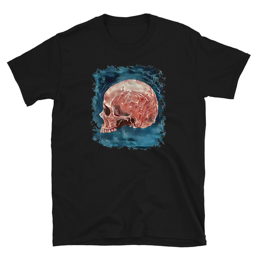 Side of Mystical Blood Skull Voodoo Goth Fashion Short-Sleeve T-Shirt S разноцветный
