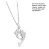 Double Rhinestone Fish Pendant Necklace Lightweight Hypoallergenic Women Couple Dual Dolphin Chain Necklace Fashion Jewelry