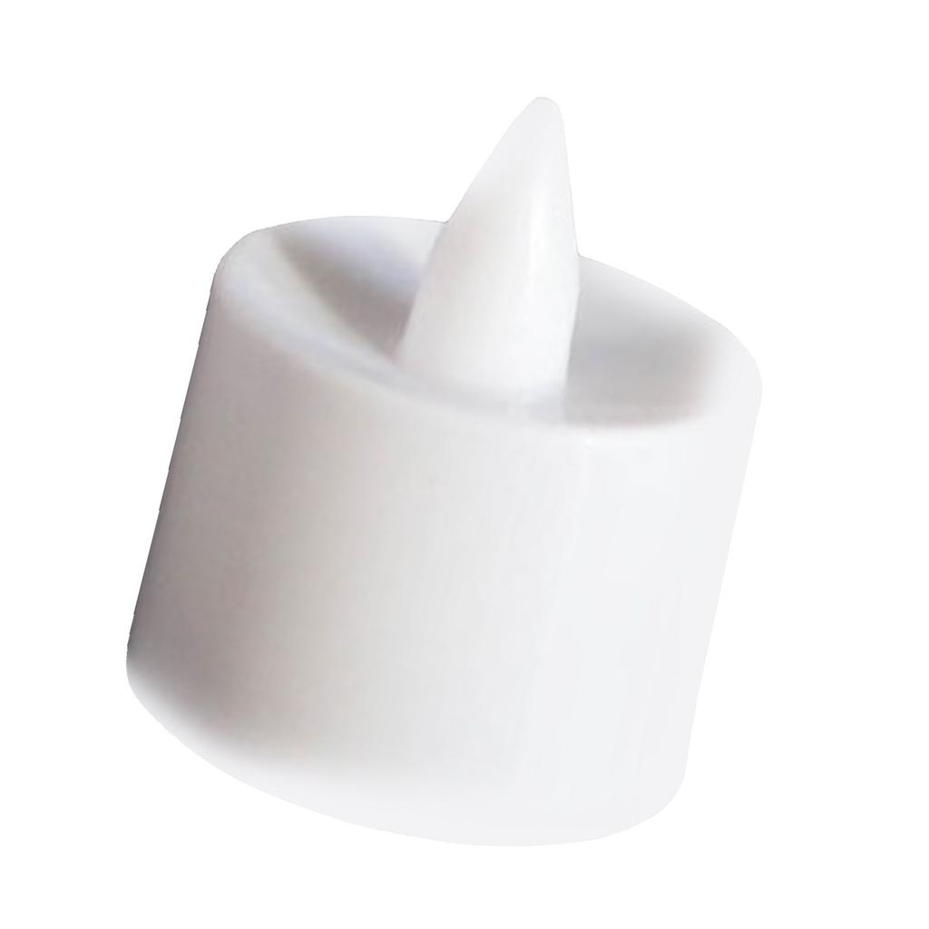 24pcs Flameless Tea Lights Candles Warm White Light Battery Operated LED Candles for Room Wedding Decor White