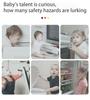 6PCS Baby Cabinet Locks Strap Drawer Lock Child Anti Opening Refrigerator Lock Home Baby Anti Pinch Safety Protection Buckle
