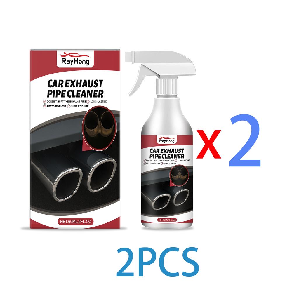 Exhaust Pipe Cleaner Spray Heavy Duty Rust Remover Car Motorcycle Muffler Carbon Deposit Cleaner Anti Smoke Engine Polish 60ml