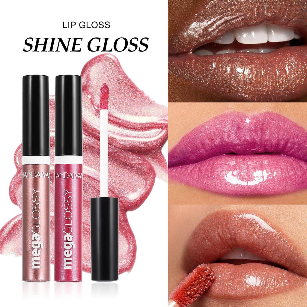 Pearl Fine Flash Lip Glaze Długotrwały Nawilżający Błyszczyk do Ust Płynna Szminka Przezroczysty Olejek do Ust Makijaż Ust Kosmetyki Damskie