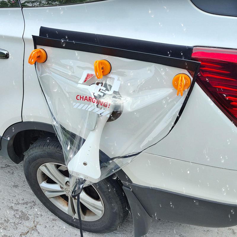 Electric Car Charging Port Rain Cover Outdoor EV Charger Cover Waterproof Fabric Car Charging Tool For Most Cars SUVs