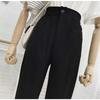 Draped Wide-leg Pants for Women's New Spring and Autumn Thin High-waist Black Suit Pants Loose Straight-leg Casual Pants