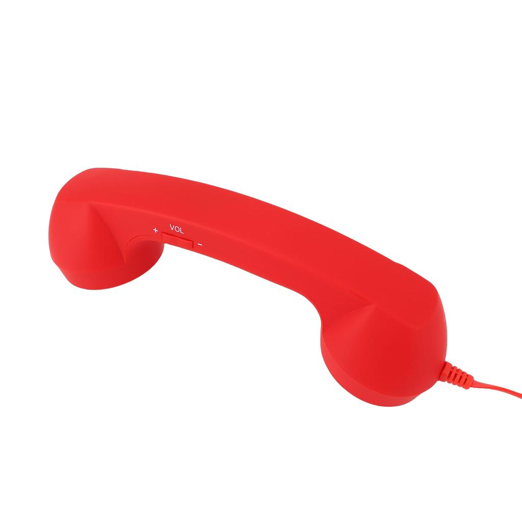 Retro Phone Handset Type C Vintage Wired Plug In Handheld Cell Phone Receiver with Microphone for Video Conference