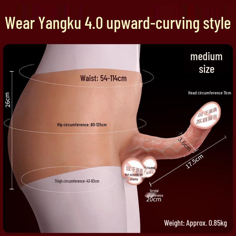 Long-Lasting Women's Wearable Realistic Silicone Dildo with Soft Flesh Insertable Pants