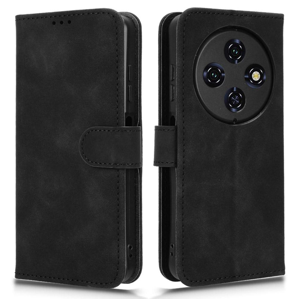 Кожаный чехол-книжка для Oukitel C5, с ощущением кожи, противоударный, с кошельком, подставкой