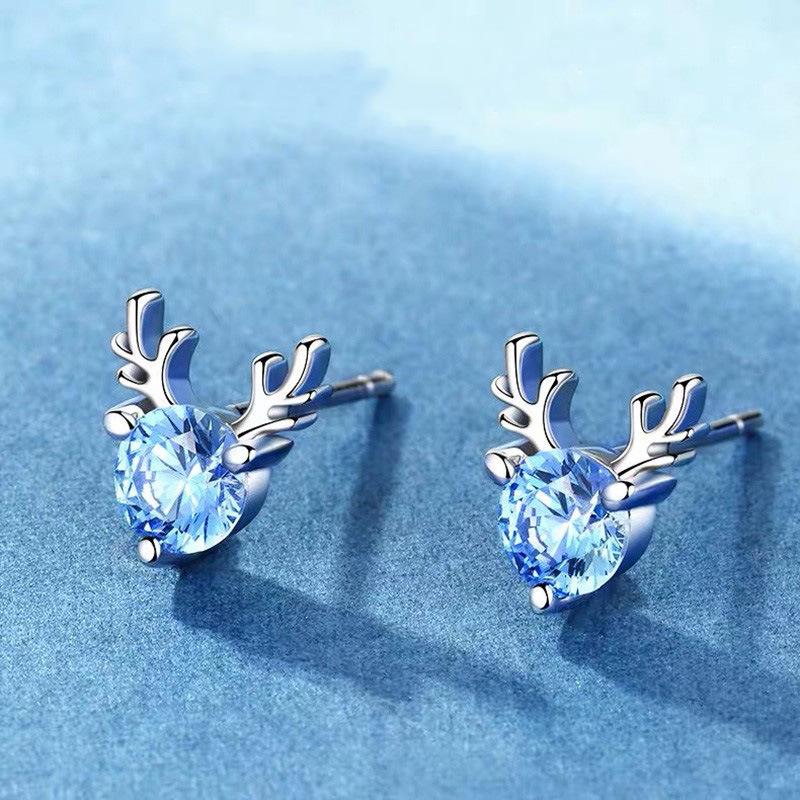 Korean Style Trendy Small Deer Antler Earrings