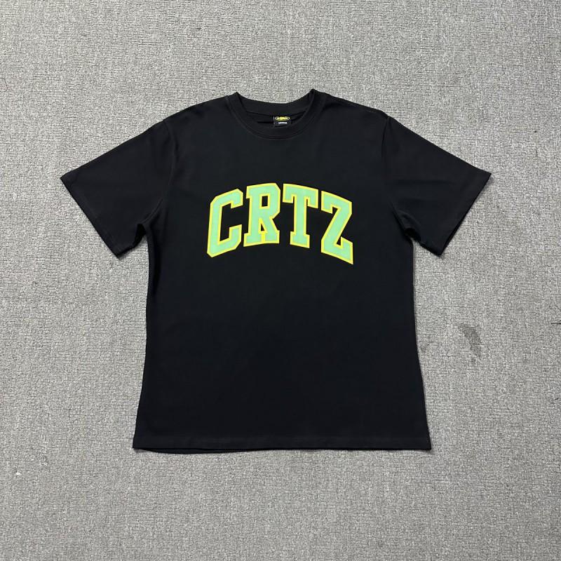 Corteiz Short Sleeve T-Shirt Mens Loose Fit Graphic Print Crew Neck Casual Streetwear Tee