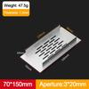 70mm Wide Air Vent Decor Rectangle Ventilator Grille Cover  Closet Shoe Wardrobe Accessories